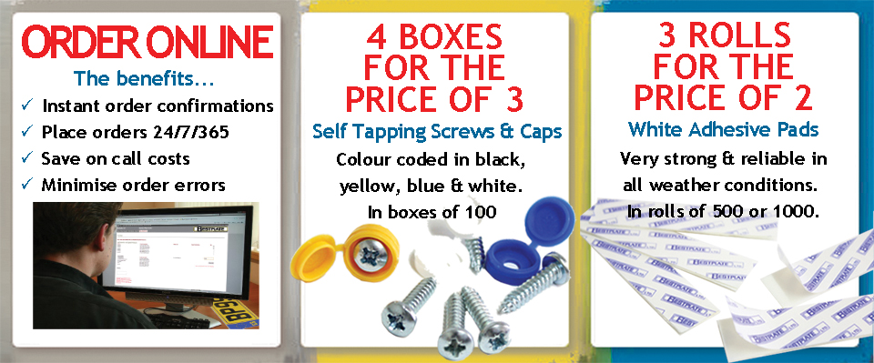 Number Plate Screws & Adhesive Pads Promotion