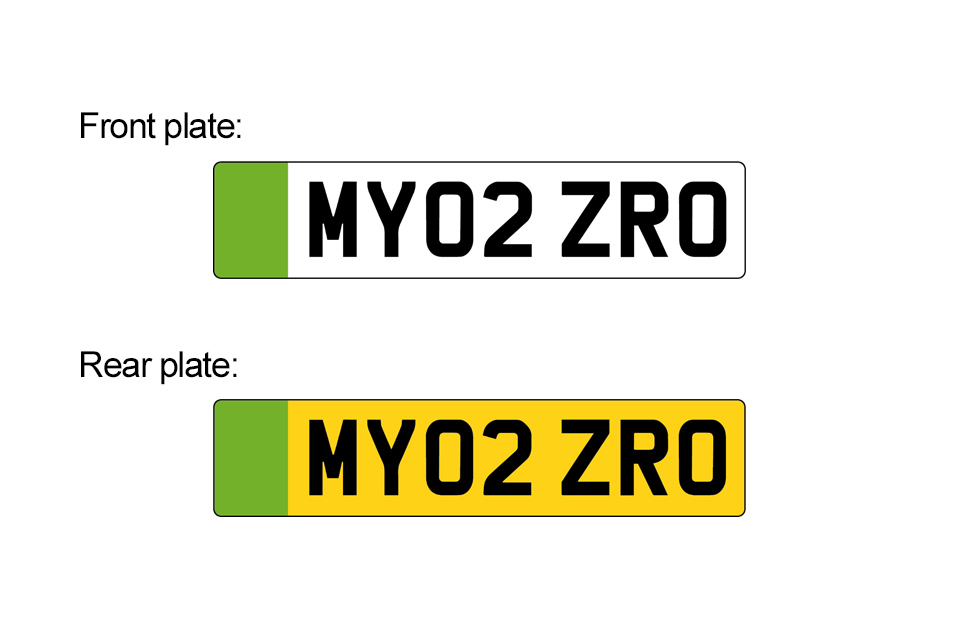 Green number plates